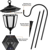 Viewsun 34 Inch Solar Hanging Lights, Shepherd Hook Lights with 4 Lighting Modes Waterproof Outdoor Decorative | Lumora