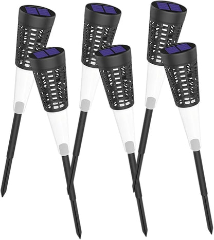 KESYOO 6pcs Solar Powered Garden Lights Outdoor Stake Lights Waterproof Yard Pathway Lamps Warm and Colorful for Patio Lawn and Courtyard Decor