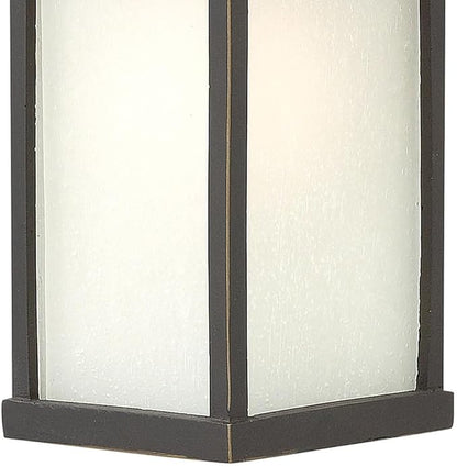 Hinkley 2230OZ Manhattan One Light Wall Mount Lantern - Craftsman/Mission - Bronze/Darkfinish - Porch Lights Outdoor Wall