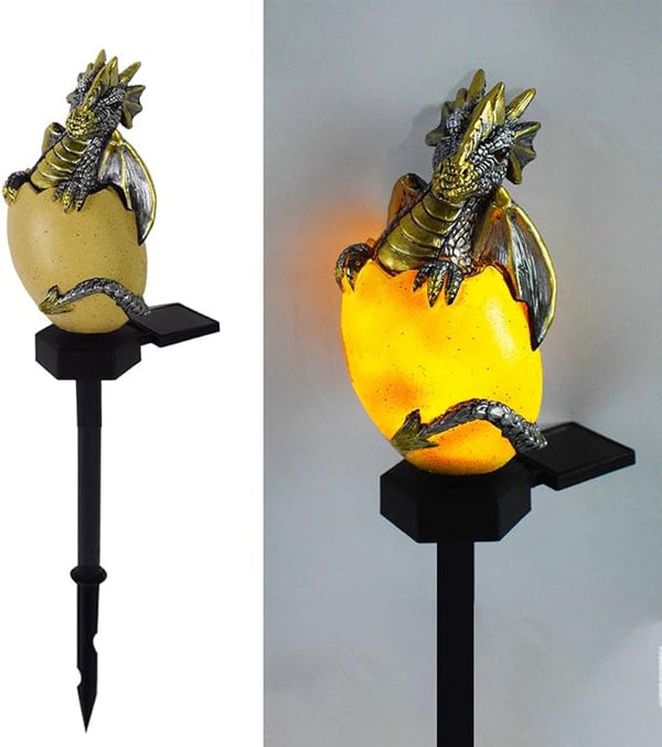 Solar Energy Dragons Pet Light, Garden Decoration Resin Cute Animal Ground Lamp,Wireless Dusk - Outdoor Path Light | Lumora