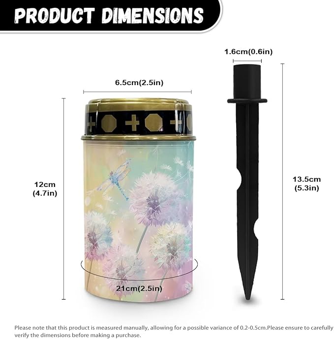 Halloween Grave Lights for Cemetery Solar Grave Lights for Cemetery 2 Pcs Solar Lights for Gravesites Solar Cemetery Decorations for Grave