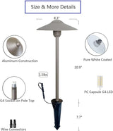 Arrownine Cast Aluminum Low Voltage Outdoor Pathway Light Walkway Landscape Path Lights Included Ground Spike,Wire | Lumora