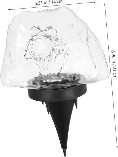 SUPVOX Solar Led Landscape Lights Outdoor Stone Shape Ground Lights for Garden Patio Pathway Walkway Decor