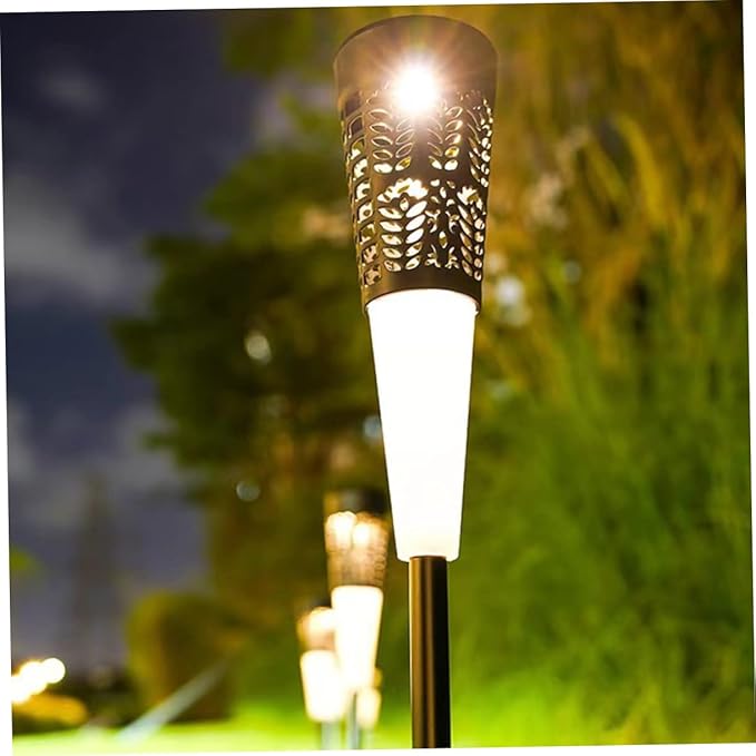 UPKOCH 6pcs Solar Pathway Stake Lights Outdoor Garden Lamp Warm Lighting for Driveway Lawn and Patio Decor | Lumora