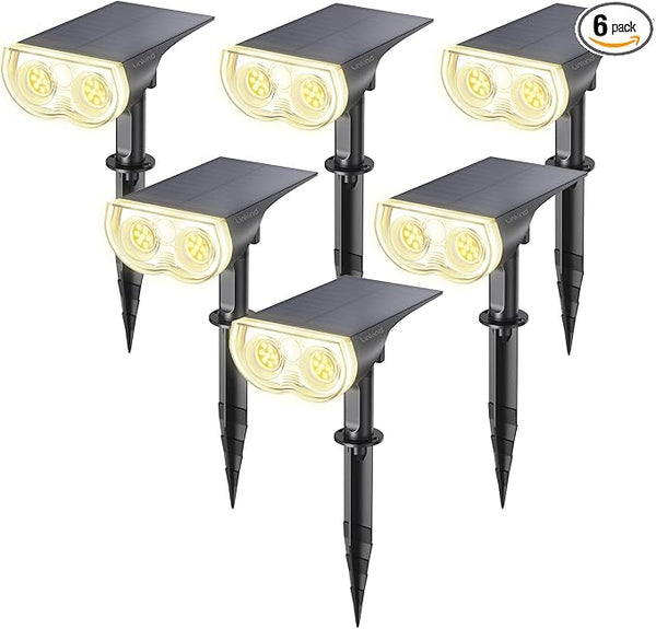 Linkind Solar Lights Outdoor Waterproof IP65, StarRay Dusk-to-Dawn Outdoor Solar Lights, 3 Lighting Modes Solar | Lumora