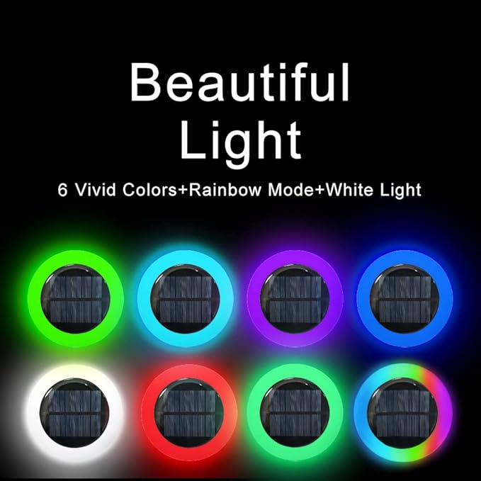 20 Lumens Colorized Solar Ground Lights,Solar Pool Lights with Mutiple Color Functions for Pool Area, Pathway | Lumora