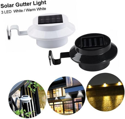 2pcs Solar Fence Lamp Durable Light for Gardens Lawns and Walkways LED Outdoor Lighting Tool Easy Installation Warm Glow