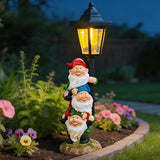 Solar Garden Gnomes Statue, Solar Gnomes Figurine Light with Welcoming Signs, for Outdoor Landscape,Lawn Courtyard | Lumora