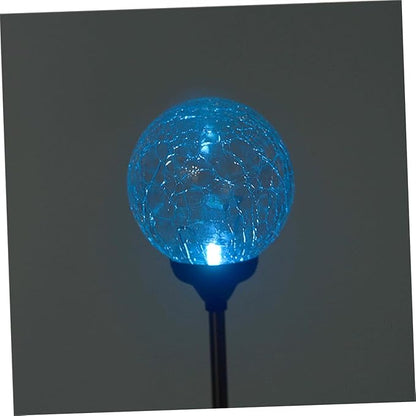 jojofuny 4pcs Elegant Solar Pathway Lights Led Lawn Light Ground Plug Landscape Garden Decor