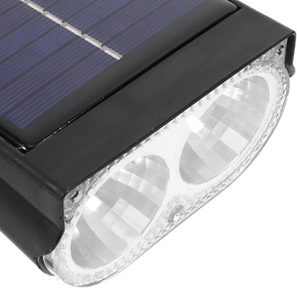 ARTIBETTER Solar Spot Lights Outdoor 2led Warm White Solar Powered Landscape Spotlights Waterproof Garden Yard Lighting for Pathway and Tree Illumination