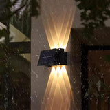 Solar Wall Lights Outdoor,Cordless,Waterproof IP65 Wall Sconce, Up and Down Lamp, Bright Wall Sconce Deck Light for | Lumora