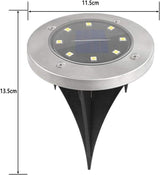 Solar Lights Outdoor Garden, IP65 Waterproof Outdoor LED Solar Pathway Lights - 8 Pieces Each with 8 LED Lights | Lumora