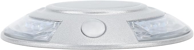Driveway Dock Light, 800m Visible Distance Silver Solar Dock Light, Pathway Working Time Up to - Outdoor Deck Light | Lumora