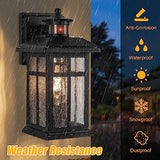Motion Sensor Outdoor Wall Lights 2 Packs Dusk to Dawn Outdoor Lighting
