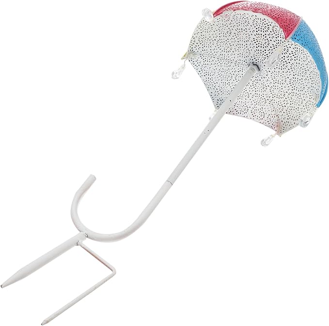 SUPVOX Garden Stake Lights Lights Iron Umbrella Solar Pathway Lamp Outdoor Decor Illuminating Garden