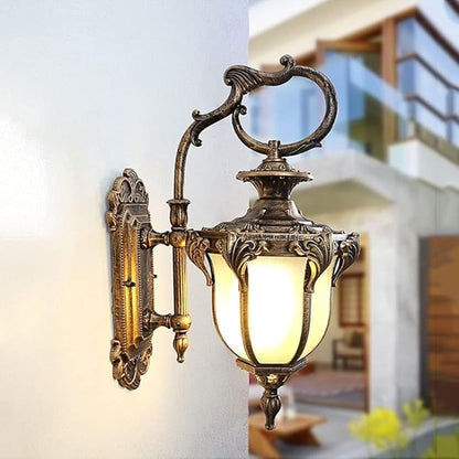 European Retro s Wall Lamp, Victoria e 27 Waterproof Garden Outdoor Patio Balcony Sconce,Led Terrace,Villa Courtyard Foyer Entrance Corridor Mounted