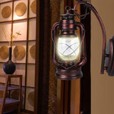 Vintage Wall Lantern Light Lamp Iron Glass High Brightness E27 15x27cm 3W Bulb Indoor Outdoor Corridor Living Room | Lumora