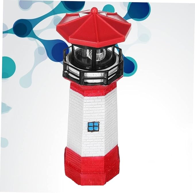 Unique Solar Rotating Lighthouse Garden Decor for Outside Landscape Light Solar Pathway Lights