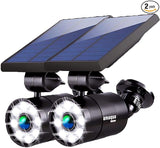 Solar Motion Sensor Lights Outdoor Waterproof Solar Motion Spot Lights for Outside Garden Patio Garage Deck Post | Lumora