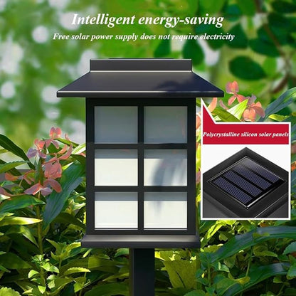 Etlegor Chinese Decor Lights, Solar Pathway Lights Waterproof Lawn Night Light for Outside/Lawn/Patio/Yard/Pathway/Walkway/Driveway Decoration ﻿ (Color : White Light, Size : 2PCS)