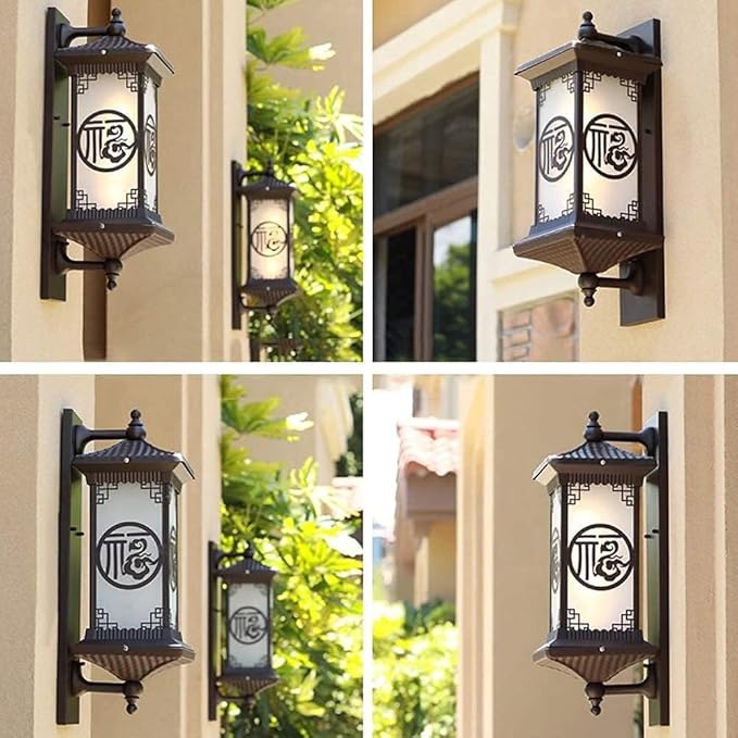 BTZHY Outdoor Lamp Post Light Victoria Large Outdoor Wall Light 58 cm V-intage Wall Mount Lamp Waterproof Exterior | Lumora