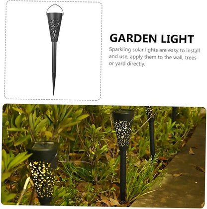 Homoyoyo Solar Garden Path Lights Outdoor Waterproof Lawn Lighting Warm White Solar Outdoor Lights for Yard and Patio Landscape Decor