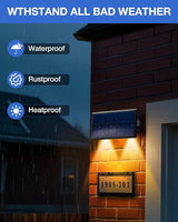 Fence Lights Solar Powered Outdoor Waterproof 3 Sided Wall LED Landscaping 12 Pack for Yard, Deck, Patio, Rail | Lumora