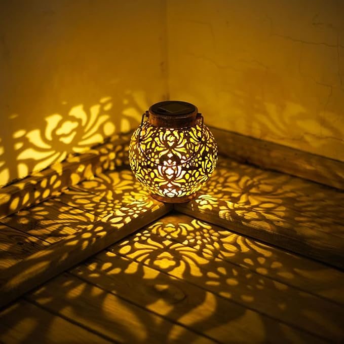 Garden Solar Lights Multi-Color Changing LED Flower Stake Light Decorative Landscape Lawn Yard Outdoor Lights The Length is About 145*145*155mm/6 *6*6inch