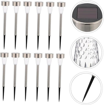 KESYOO 12pcs Solar Outdoor Lights Pathway Solar Garden Lights Decor for Patio Landscape Motion Sensor