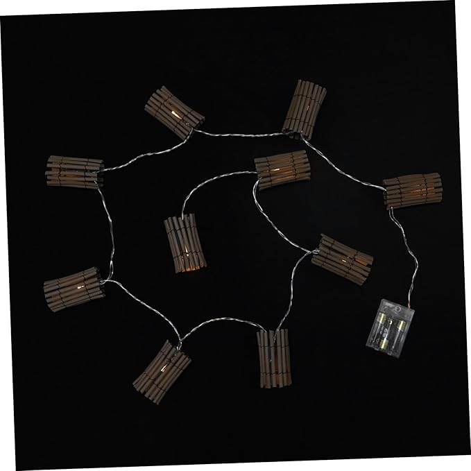 Elegant Rattan String Lights for Indoor Outdoor Use Decorative Balcony Garden Lighting Stylish Holiday Decor Bulb | Lumora