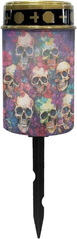 ZOUTAIRONG Skull Solar Light for Cemetery Grave 2 Pack Solar Garden Lights Cemetery Solar Lights for Grave Solar | Lumora