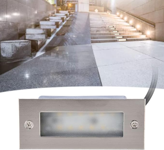 Garosa 12LED,Water Proof Stainless Steel Stair Lights,Outdoor Landscape Lights for Fences,Stairs,Balconies | Lumora