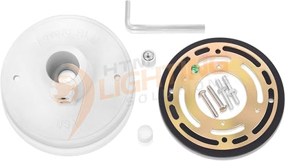 10in. White Outdoor Angle Shade Gooseneck Sign Light Fixture With 14.5 in. Long Extension Arm - Wall Sconce Farmhouse, Vintage, Antique Style - UL Listed - 9W 900lm A19 LED Bulb (5000K Cool White)