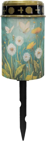 White Dandelion Cemetery Lights for Grave Solar Waterproof Led Solar Lights for Outside Solar - Outdoor Path Light | Lumora