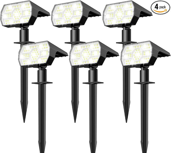 NYMPHY Solar Lights Outdoor Waterproof IP68, 56 LED 3 Lighting Modes Solar Powered Garden Yard Spot Solar Lights | Lumora