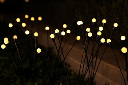 2PCS Garden Solar Lights Multi-Color Changing 10 LED Flower Stake Light Decorative Landscape Lawn Yard Outdoor Lights Length 72mm/3inch