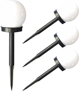 4pcs Solar Sphere Lawn Lights White Glow Bubble Ball LED Outdoor Pathway Lighting Solar Powered Landscape Yard | Lumora