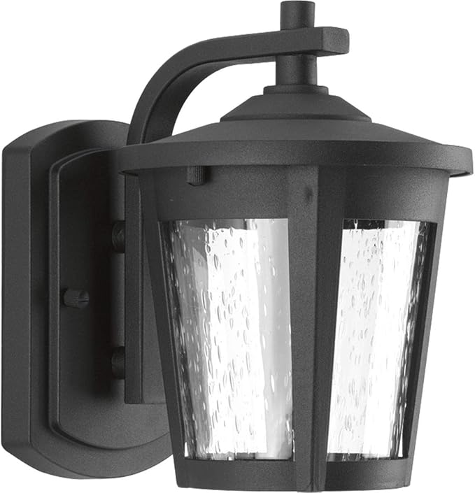 Progress Lighting P6077-3130K9 Contemporary/Soft 1-9W Led Wall Lantern, Black
