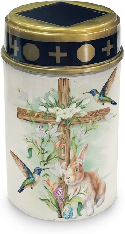 Bunny Solar Led Lights for Outside Cross Solar Memorial Lights for Graves Home Yard Outdoor Easter Decorations