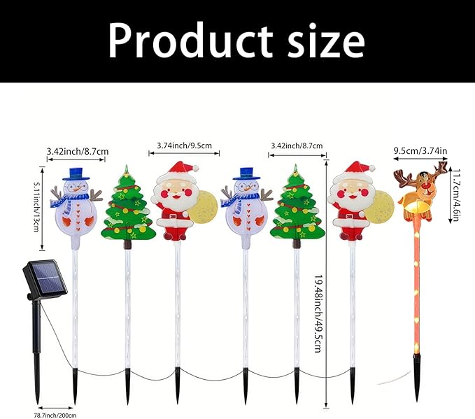 Pack of 6 Easy Installion Solar Ground Lights Easy Push Into Soil for Instants Festival Ambiances in Yard and | Lumora