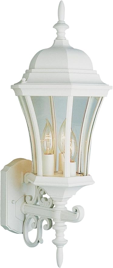 Trans Globe Lighting 4503 WH Outdoor Burlington II 23.5" Wall Lantern, White