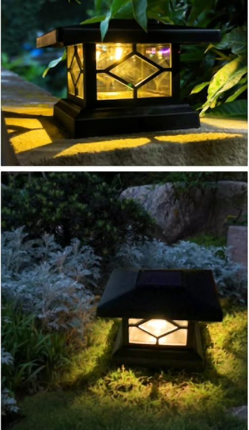 Ulalaza 2Pcs Solar Decking Lights RGB+ Changing Solar Step Lights Outdoor Waterproof Stair Lights for Fence, Deck | Lumora