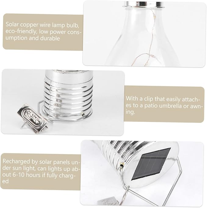 6pcs Solar Led Bulb Chandelier Eco-Friendly Decorative Light Bulbs for Garden Patio Outdoor Warm Light Vanity | Lumora