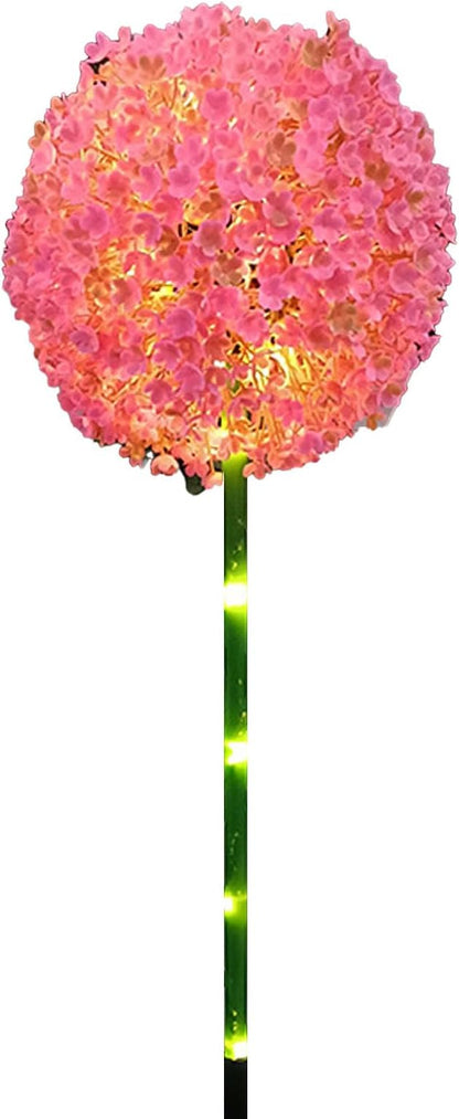 ZJchao Solar Ball Light Outdoor Garden Decorative for Courtyard (Pink)