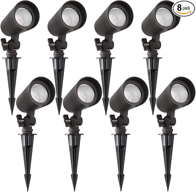 3CCT LED Landscape Lights with Connectors, 12V Low Voltage, 3000K/4000K/5000K Selectable, 3W, 200LM, Outdoor | Lumora