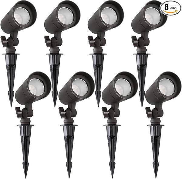 3CCT LED Landscape Lights with Connectors, 12V Low Voltage, 3000K/4000K/5000K Selectable, 3W, 200LM, Outdoor | Lumora