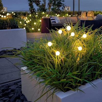 SunWaves 2Pack-Solar Light Decorations-Garden Farm Lights-Front Back Porch Decorations Outdoor-Garden Decor Gifts-Garden Path-Firefly Farm Lights- Firefly Solar Lights Outdoor Waterproof-