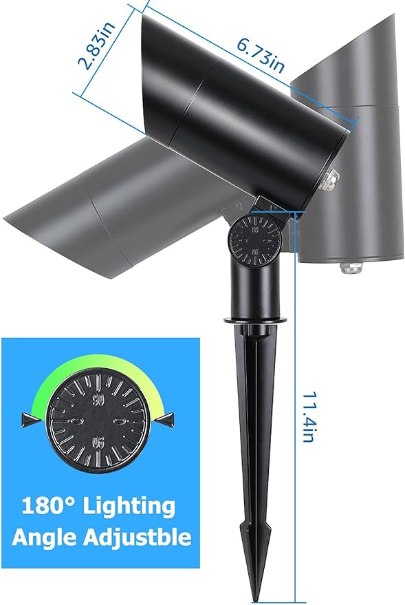 SUNVIE 30W Spot Lights Outdoor LED Spotlight 120V 3000LM Ultra Bright Flag Pole Light with Metal Stake, Warm White | Lumora