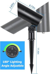 SUNVIE 30W Spot Lights Outdoor LED Spotlight 120V 3000LM Ultra Bright Flag Pole Light with Metal Stake, Warm White | Lumora