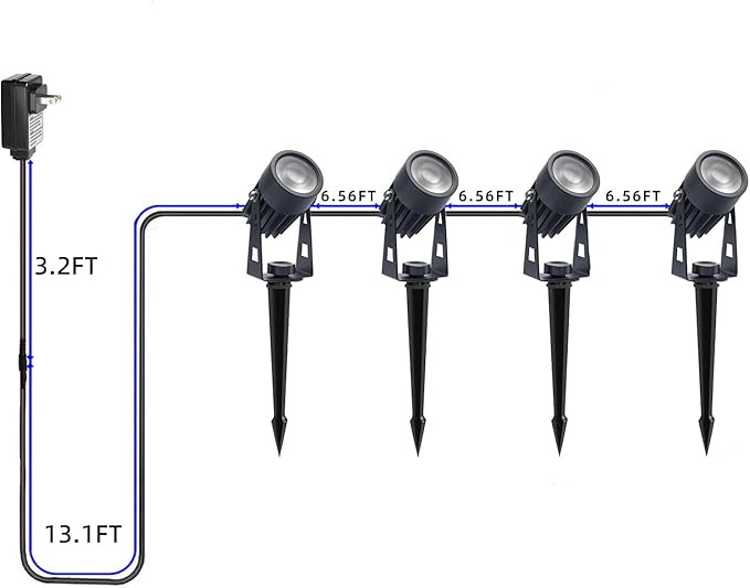 Smart RGB Low Voltage LED Spotlights, APP & Remote Control,Synchronous Dimming Lighting System, IP65 Waterproof,16 | Lumora